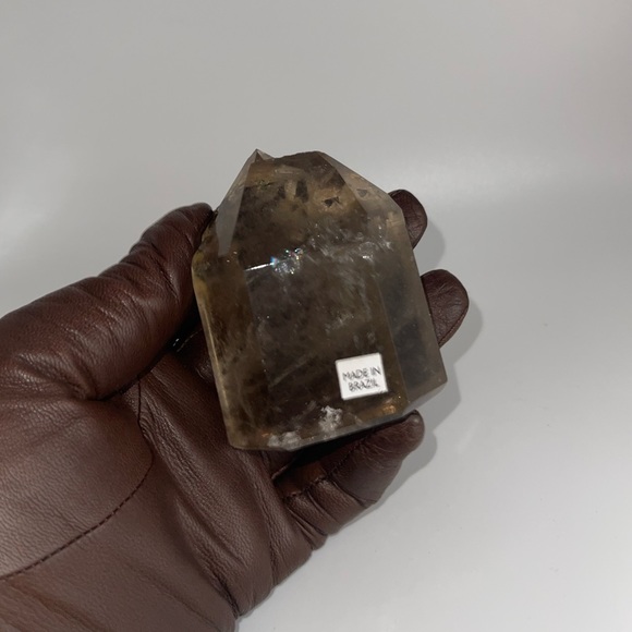 ❤️HP❤️ Gold Rutile in Quartz hand carved tower - Picture 3 of 17